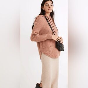 NWT Madewell Wilmington Hoodie Sweater in Heather Taffy , Sz M